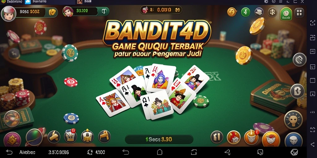 Screenshot utama BANDIT4D menampilkan aksi seru permainan QiuQiu.