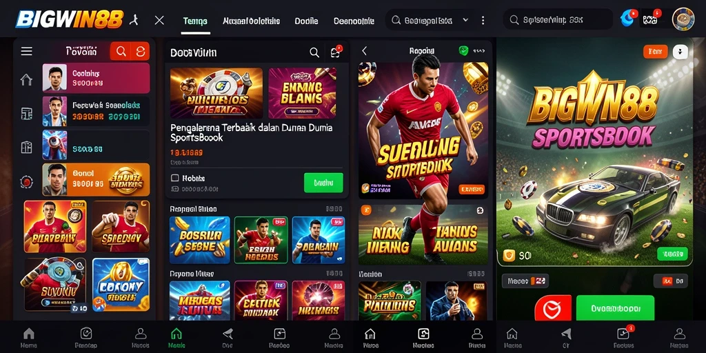 Tangkapan layar gameplay Sportsbook di BIGWIN88 yang menarik.