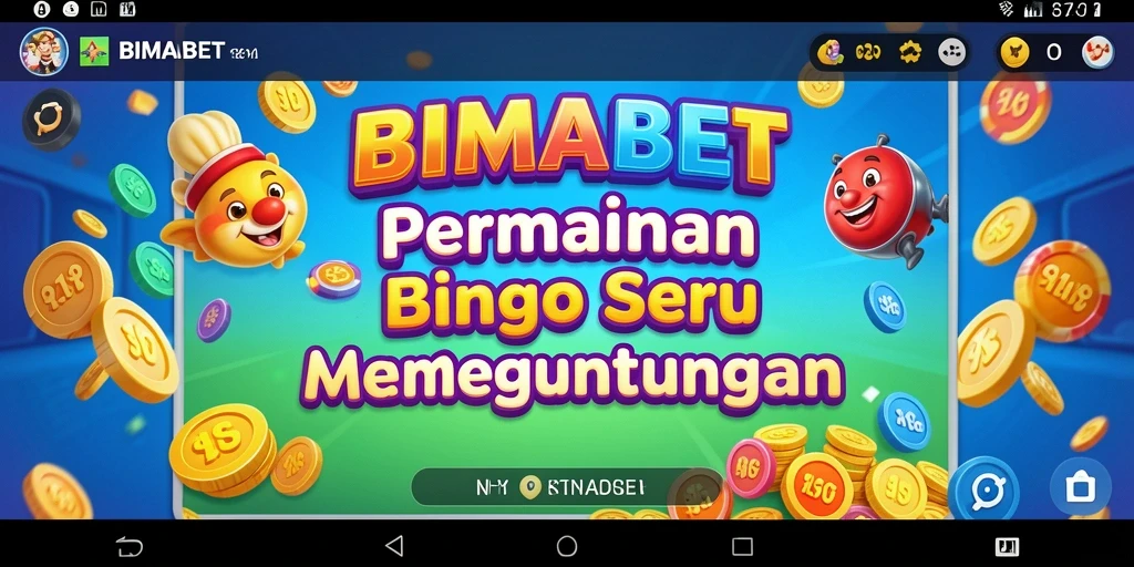 Tangkapan layar permainan Bingo menampilkan momen seru saat menang.