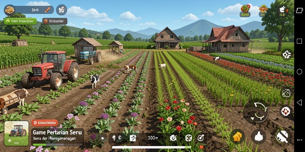Gameplay D06 yang menarik dengan beragam aktivitas bertani.