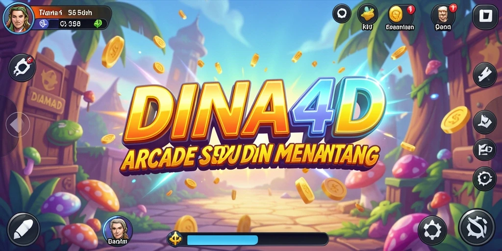Tangkapan layar DIANA4D menampilkan gameplay arcade yang dinamis dan seru.
