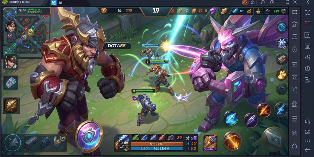 Tampilan screenshot menunjukkan aksi seru dalam game olahraga.