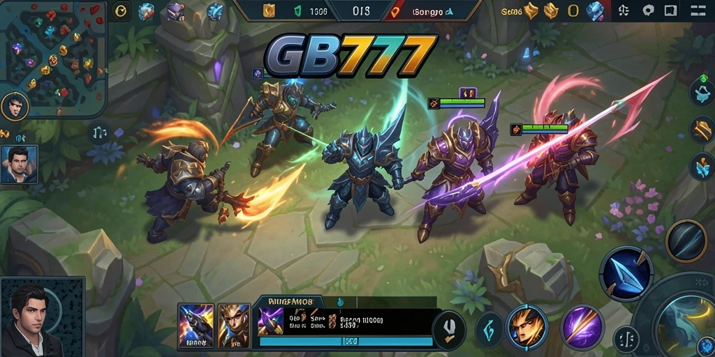 Tampilan gameplay seru di <strong>GB777</strong> dengan aksi pertempuran dramatis.