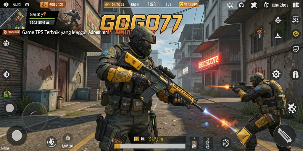 Screenshot gameplay GOGO77 yang menampilkan pertempuran seru.