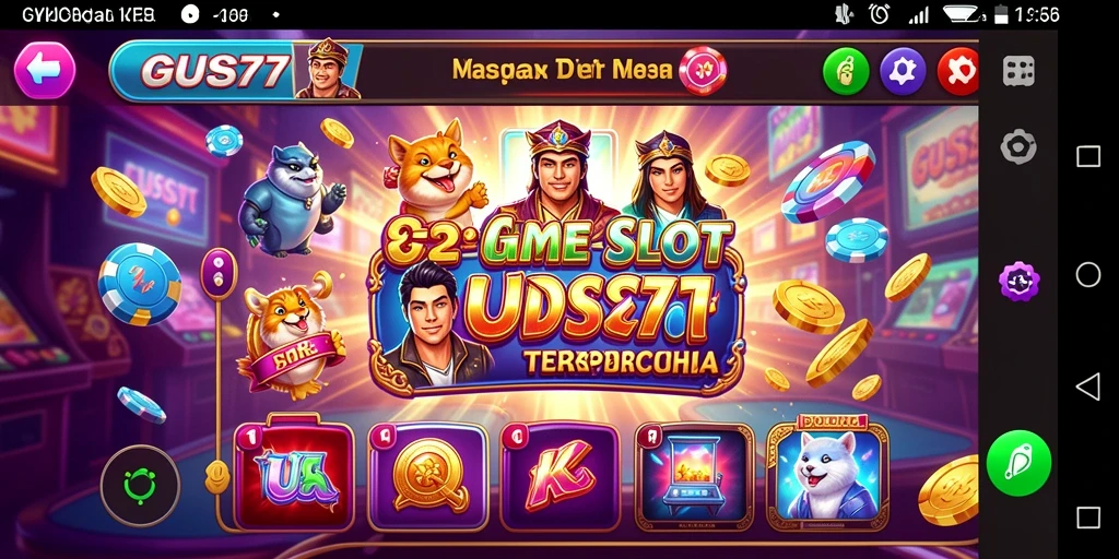 Tangkapan layar GUS77 menampilkan pengalaman gameplay Slot yang seru.