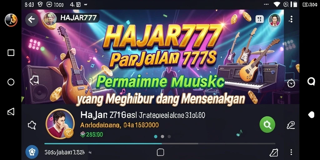 Tampilan gameplay HAJAR777 yang penuh warna dan dinamis.