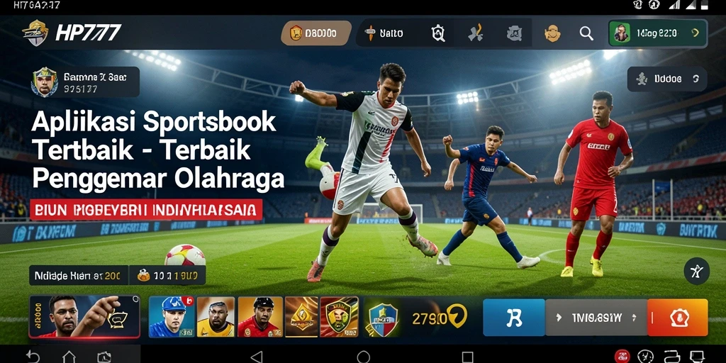Screenshot HP777 menunjukkan antarmuka taruhan olahraga yang menarik.