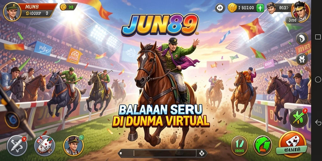 Gameplay seru balapan di JUN88 dengan trek yang menantang.
