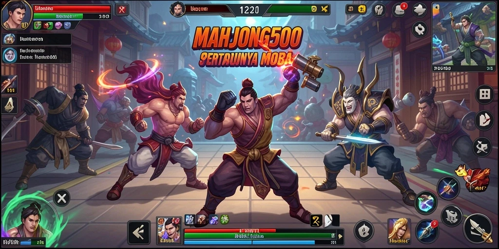 Tampilan gameplay seru dan aksi cepat dari MAHJONG500.