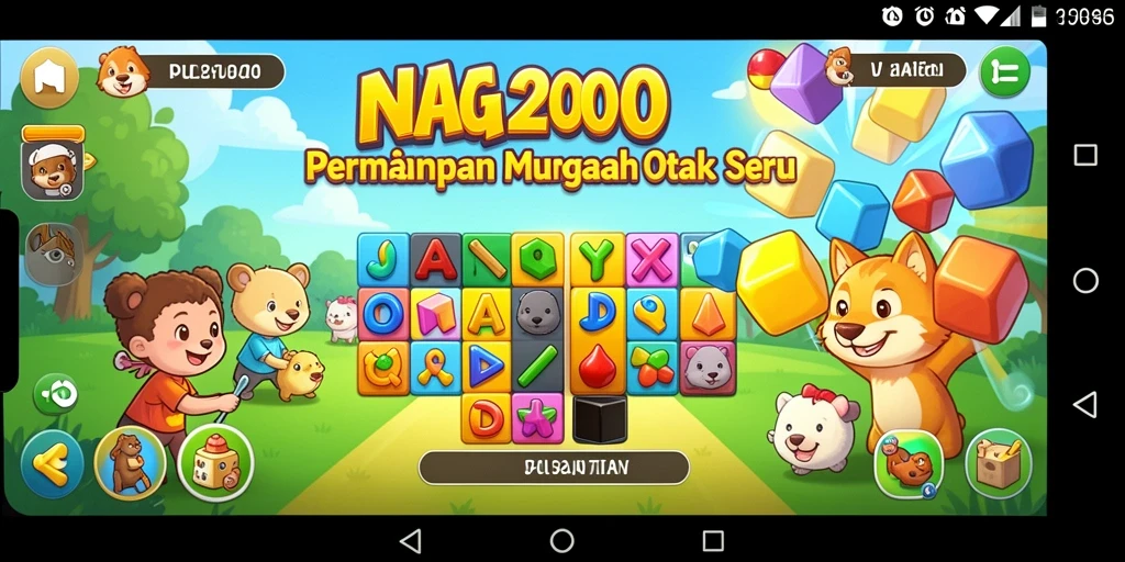 Tangkapan layar NAGA2000 menampilkan gameplay Puzzle yang menantang.