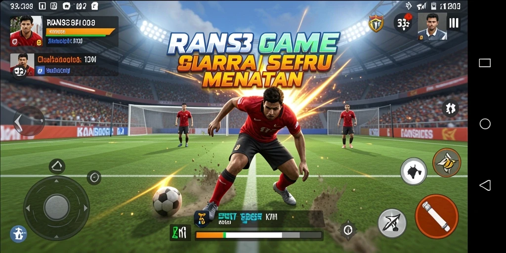 Screenshot RANS303 menampilkan aksi seru dalam permainan olahraga.