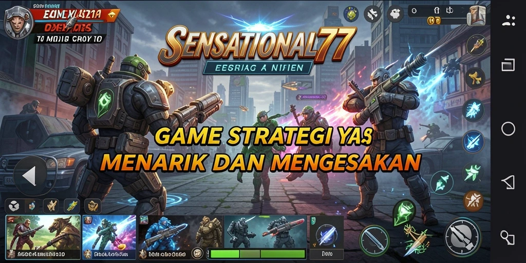 Tampilan gameplay SENSATIONAL77 yang menarik dan mendebarkan.