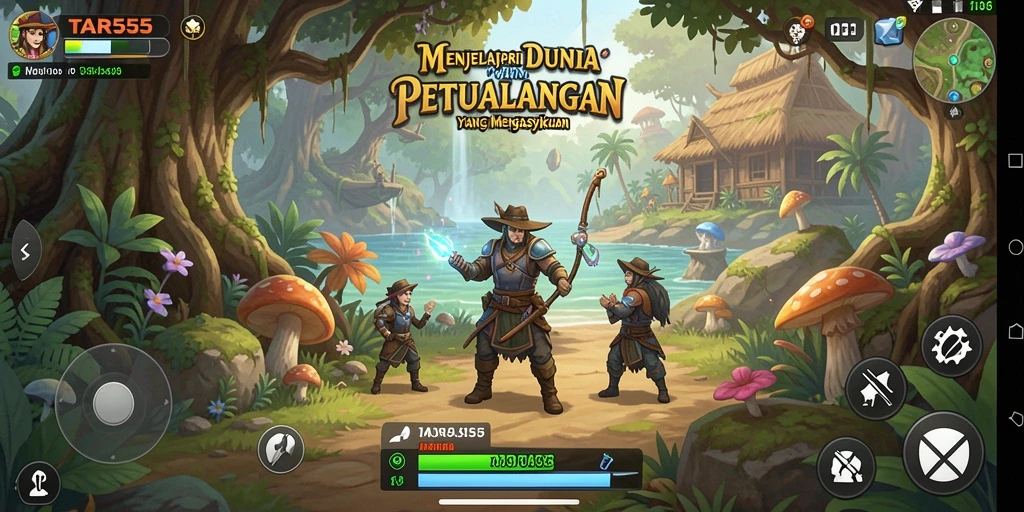 Tampilan gameplay <strong>TAR555</strong> yang memukau saat menjelajahi dunia penuh petualangan.